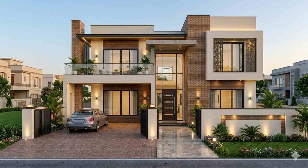 6 marla double storey house house design