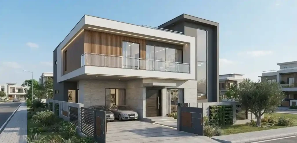 6 marla house modern elevation design