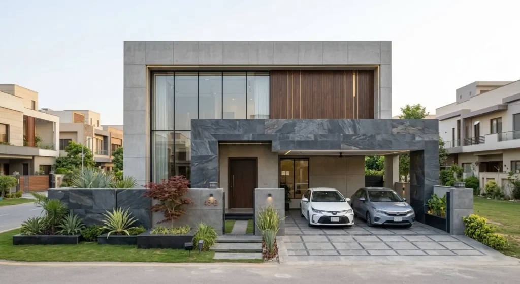 Contemporary 8 Marla House Elevation ​