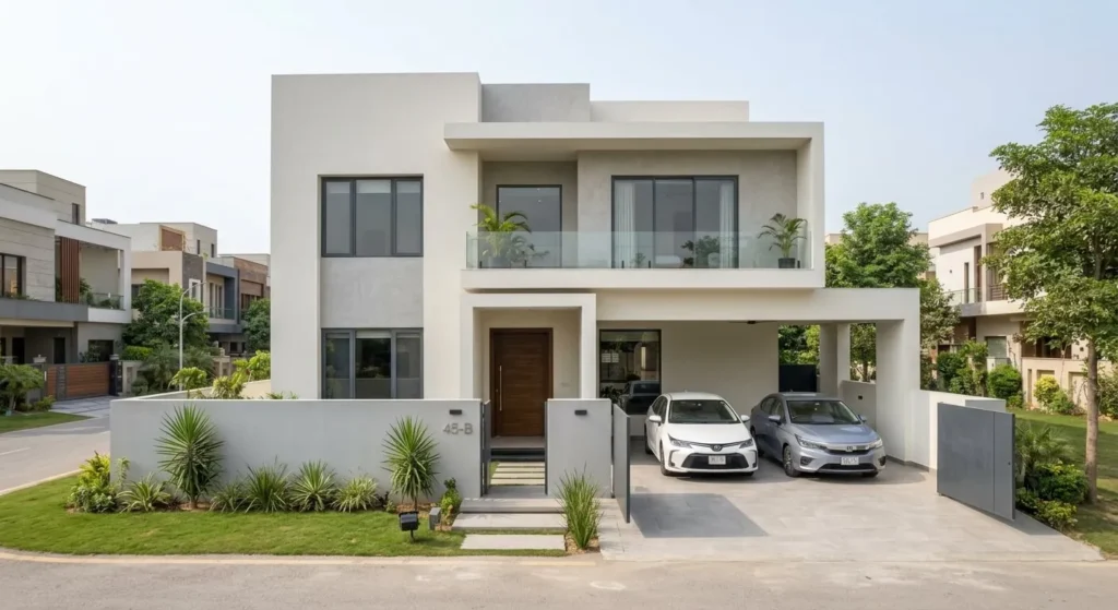 Minimalist 8 Marla House Design ​