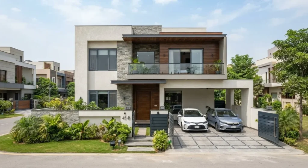 Modern 8 Marla House Elevation​