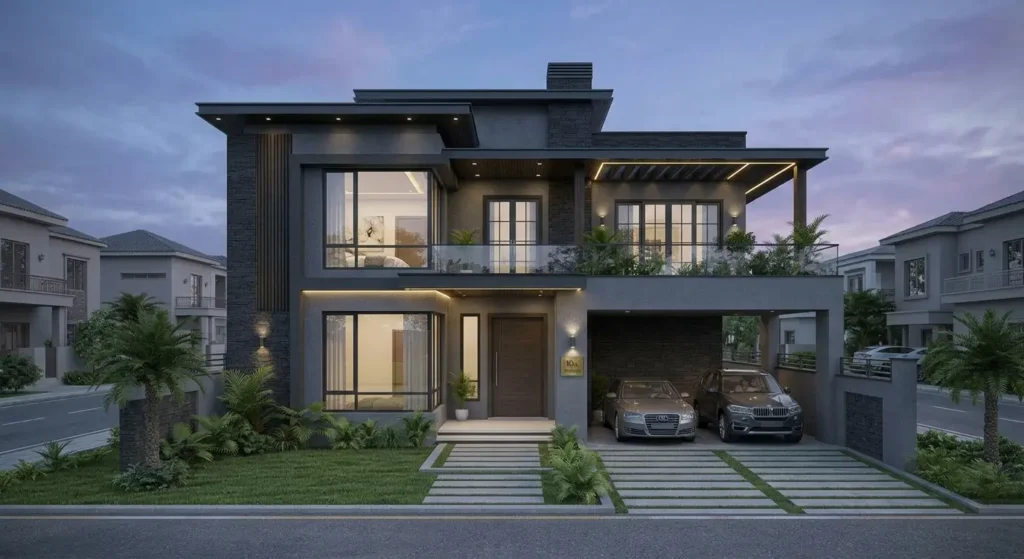 8 Marla house design in Lahore